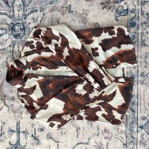 Women’s Cow Print NastyGal Button Up
